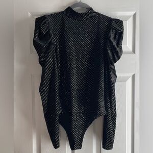 TCEC Black and Silver Bodysuit